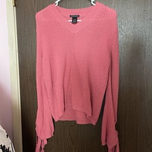 Selling a size small, pink long sleeve Blush & Bloom sweater.